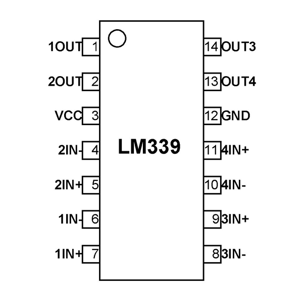 100pcs LM339 SOP-14 LM339 339 SOP14 Ti Power Quad Voltage comparateurs